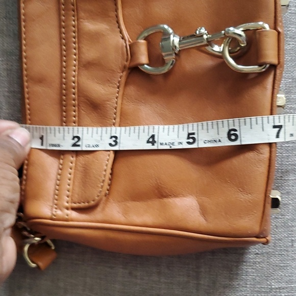 Rebecca minkoff tan leather crossbody bag purse - Picture 7 of 11